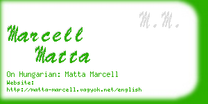marcell matta business card